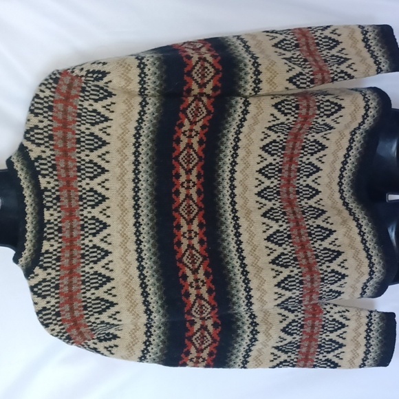 Telluride Clothing Co Vintage Wool Cardigan Sweater Metal Clasps size small - Picture 4 of 5